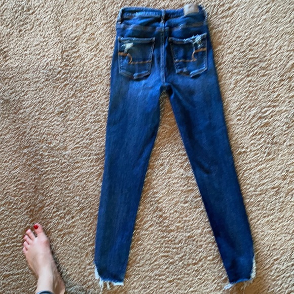 American Eagle Super Hi Rise jeggings next level stretch size 4R - Picture 5 of 6